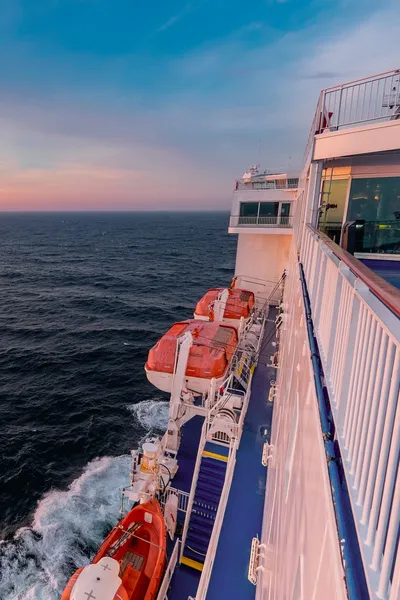 Side of passenger ferry