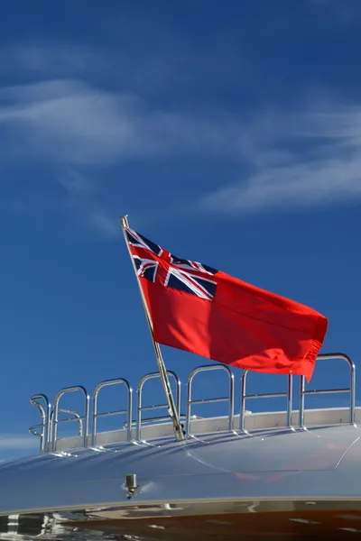 Red Ensign on rear of a yacht