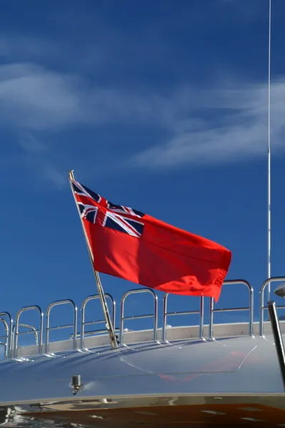 Red Ensign on the back of a ship