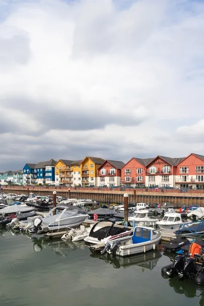 Small ships in a harbour