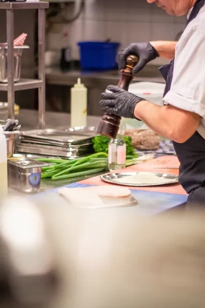 Chef cooking in a kitchen