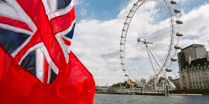 Red Ensign next to the London Eye. Credit: Harbour Media