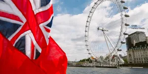 Red Ensign next to the London Eye. Credit: Harbour Media
