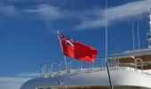 Red Ensign Flying on Ship