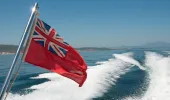 Red Ensign on a vessel